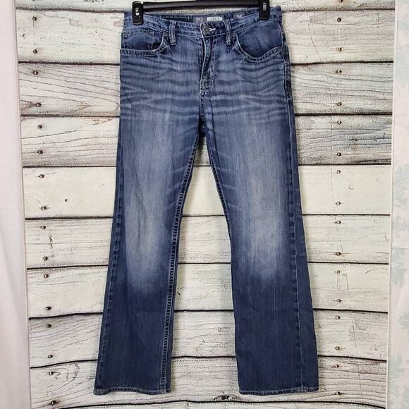 BKE Bootcut Jeans for Men - Classic Blue - Picture 1 of 10